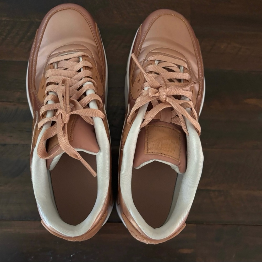 Nike Women's Metallic Rose Gold Athletic Sneakers - Picture 4 of 8
